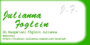 julianna foglein business card